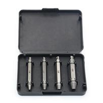 4Pcs Damaged Screw Breakage Bolt Extractor Drill Bits Guide Set Broken Screws Easy Out Remover Tool Kit