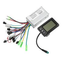 36V 48V 350W Electric Bike Brushless Motor Controller LCD Panel Kit Bike Motor Controller Conversion Set for Cyling gray