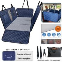 Trijų dalių galinės sėdynės prailgintuvas ir šunų automobilio sėdynės užvalkalas Three-Piece Mat with Carry Bag gray