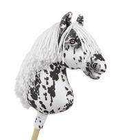 Hobby Horse Large Premium Stick Horse - Tarantula Black and White with White Mane A3