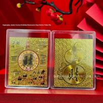 3D 999 Pure Gold Phone Sticker - Wealth-Boosting Live Stream Gift