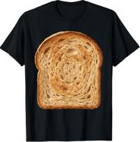 Toast Bread Funny Gluten Food Bakery Halloween Costume T-Shirt 5XL įvairiaspalvis