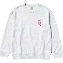 Uniqlo X Keith Haring X Coca-Cola Collaboration FW24 Coca-Cola Bottle Pattern Embroidered Print Crewneck Sweatshirt Unisex sweatshirt Gray 477982-03 M white