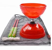 Toy Bowl 1-Bearing Diabolo Bowl With Handsticks String Juggling Beginner Classic Kids'S Toy Spinning Chinese Yoyo Game Gift gray