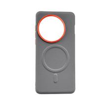 OnePlus 13 Magnetinis Paprastos Odos Dėklas One Plus 13R Ace 5 Pro Objektyvo Metalo Didelės Skylės Apsauga Telefono Dangtelis Artificial leather&OnePlus 13 gray