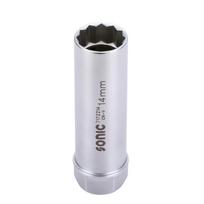 Žvakių galvutė 3/8" 12-briaunė su spaustuku 14 mm (7172214, SONIC)