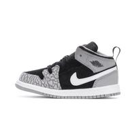 „Air Jordan 1 Mid SE TD Elephant Toe Baby“ sportbačiai pilki juodi balta DM6217-016 22 black