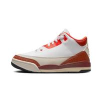Air Jordan 3 Retro PS Mars Stone Kids Sneakers White Black Team-Orange DV7027-108 29.5 gray