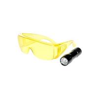 UV prožektorius 9V LED MINI su akiniais (RK1230, ERRECOM)