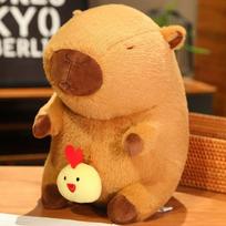 Kapibala Doll Plush Toy Capybar Doll Cute Kapibala Pillow Than A Baby Doll Gift Girl 23cm [Spot second hair] brown