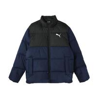 Puma Ess+ Down Jacket Casual Windproof Stand Collar Down Jacket Men Jackets Navy-Blue 686184-06 2XL black