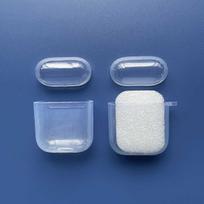 AirPods Pro 2 Skaidrus Kietas Dėklas, Suderinamas su AirPods 3 ir 4, Minkštas Apsauginis Dangtelis gray