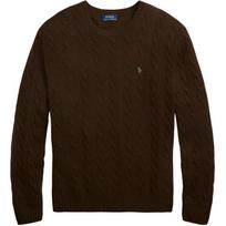 Polo Ralph Lauren Siuvinėtas raštas Apvalia iškirpte Ilgomis rankovėmis Megztinis Vyriškas megztinis MNPOSWE16822405-200 L black