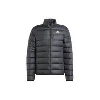 Adidas Essentials Light Down Jacket Solid Color Stand Collar Zipper Long Sleeve Jacket Men Jacket Black HZ5730 L black