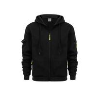 Spring Autumn Loose Casual Zipper Hoodies Male Pocket Fashion All-match Hooded Sweatshirt Men Cardigan Top S juoda