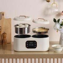 Multi-Function Electric Rice Cooker Hot Pot white