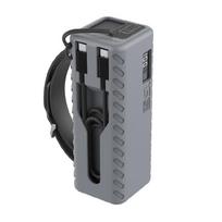Silicone Protector Case For CUKTECH No.15SE Power Charging Easy Carry Cable Management Case Travel Friendly pilka spalva