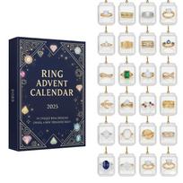 Advent Calendar Contains 24 Gifts, Cute Figures Doll Advent Calendar, Countdown Calendar With Surprise Toys, Collectible Figures Gift For Kids One Size white
