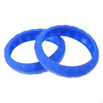2 Blue Dumbbell Covers for Gym, Rust And Scratch Resistant, Non-slip, Easy to Use, Accessories Dia 14.6 cm