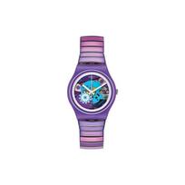 Swatch Fresh Special Edition Laser Gloss Quartz Watch Women watches GV129 Purple gray