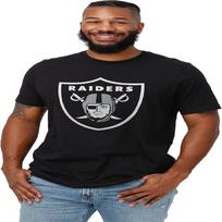 FOCO unisex's Standard NFL Team Logo Short Sleeve T-Shirt, Black, Small S įvairiaspalvis