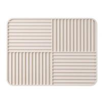 Yousheng Silicone Drain Mat Multifunctional Non-slip Drying Pad for Kitchen Tableware Anti-scald Coaster Quick Draining Mats for Home Bar Restaurant smėlis