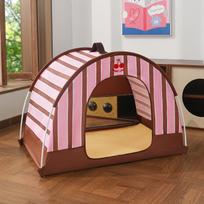 Pet Cat Dog House Tent Summer Cooling Breathable Indoor Outdoor Playpen with Mat for Small Medium Dogs Cats (as the picture,M)
