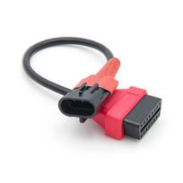 SYM 3 kontaktų į OBD2 16 kontaktų adapteris Motociklo diagnostikos prailginimo laidas OBD jungtis Moto SYM 3 kontaktų į OBD2 16 kontaktų laidas gray