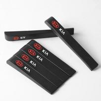 6 vnt. Guminės automobilio Anti-Collision Bamperio Juostelės apsaugos Lipdukai Kia GT-Line Sportage Ceed Rio Picanto Sorento Soul hbwjx00 black