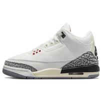 Air Jordan 3 Retro GS White Cement Reimagined Kids Sneakers Summit-White Fire-Red Black DM0967-100 35.5