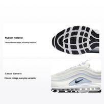 Nike Air Max 97 Ghost Moteriški sportbačiai Balti Lino spalvos Juodi CZ6087-102 38.5 white