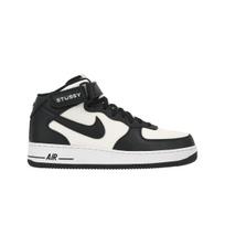 Stussy x Nike Air Force 1 Mid Juodi Balti Unisex Kedai DJ7840-002 38.5 white