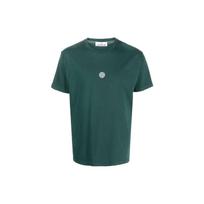 Stone Island Logo Printed Crewneck T-Shirt Bottle Green Men Tops 78152NS86-V0053 S