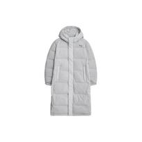 Puma Mid-Length Warm Solid Color Hooded Down Jacket Men Outerwear Gray 940165-02 M white