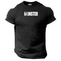 Monster T Shirt Gym Clothing Bodybuilding Training Workout Exercise Gorilla Top M