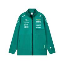 Puma Replica Amf1 Aston Martin Team Edition Fan Soft Shell Sports Warm Zip Long Sleeve Jacket Unisex jackets 713885-01 L
