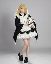 Japanese Style Lolita Dress - Cute Maid Cosplay Performance Costume Size 1 juoda