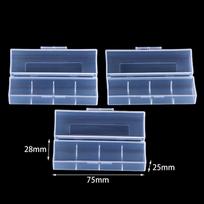 21700 Battery Plastic Storage Box Moistureproof 1 Section/2 Section/4 Section/8 Section 21700 Lithium Battery Storage Box blue