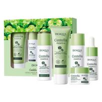 5 vnt./rinkinys BIOAQUA Centella Asiatica Odos Priežiūros Rinkinys Drėkinantis Veido Prausiklis Veido Kremas Serumas Anti-Age Veido Odos Priežiūros Rinkinys beige
