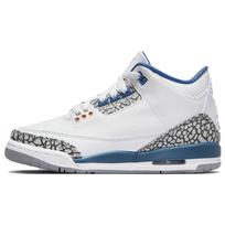 Air Jordan 3 Retro GS Washington Wizards Vaikiški sportbačiai Balti True-Blue Metallic-Copper DM0967-148 36