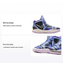 Nike Kyrie Infinity GS Aluminum Kids Sneakers Blue Black Sail DD0334-400 37.5 gray