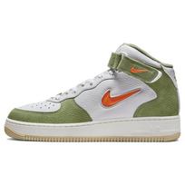 Nike Air Force 1 Mid QS Oil Green Orange Men Sneakers White Sail Total-Orange DQ3505-100 42 gray