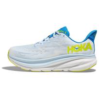 HOKA Clifton 9 Wide Ice Water Evening Primrose Men Sneakers White 1132210-IWEP 40 white