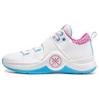 Li-Ning Way of Wade 6 Buzzer Beater vyriški sportbačiai balti mėlyni rožiniai ABAT131-2 45 white