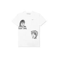 Off-White C/O SS20 Virgil Abloh Figure Print Short Sleeve T-Shirt, Regular Fit Men Tops White OMAA027S201850090110 M