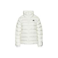 Adidas Contrast Color Brand Logo Print Three Stripes Detail Outdoor Quilted Lightweight Cotton Down Jacket Women Jacket White GT1713 S