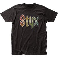 Styx Styx Logo Mens T Shirt Rock And Roll Classic Band Tee New Black 2XL black