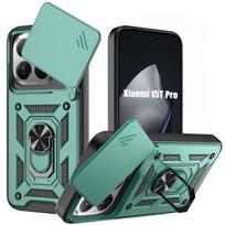 Case for Xiaomi 15T Pro, Enhanced Rugged Protection with Anti-Scratch Camera Cover - Green