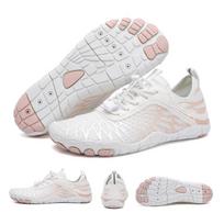 Madingi basomis kojomis vandens batai, neslystantys, kvėpuojantys, plaukimo, fitneso batai, vakarėliui prie baseino, laukui, paplūdimiui, vandens batai, porų stilius 36 white