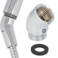 Brass Extender Shower Elbow 145 Degree Bathroom Chrome Corrosion Resistant For Hand Shower Thread G 1/2 Connections